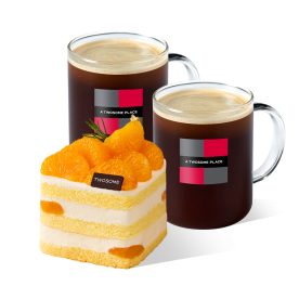 金귤 생크림 케이크 + 아메리카노 R 2잔